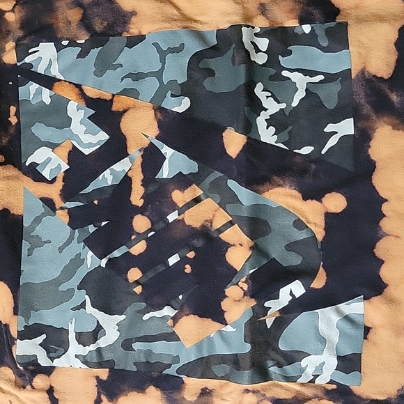 Camouflage Nike T Shirt One of a kind Acid Wash T Shirt Sz  XL - Picture 2 of 4